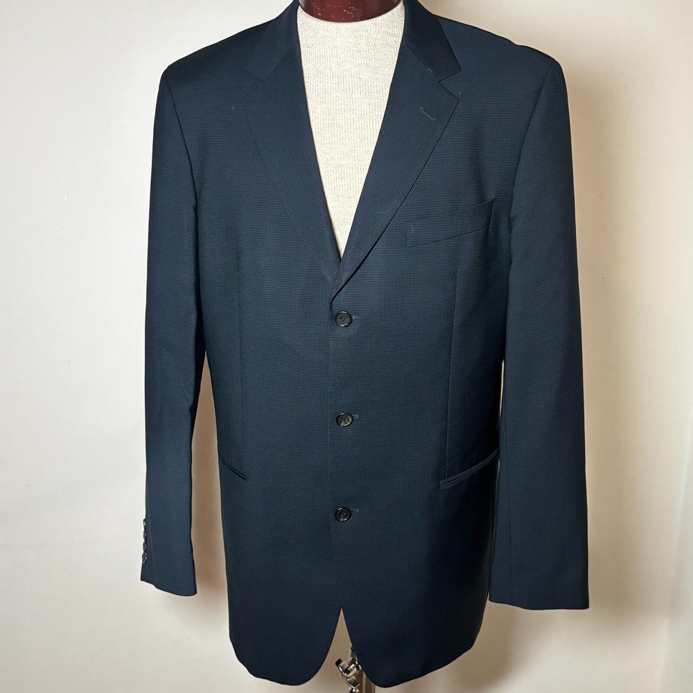 Hugo Boss VTG Suit 42L Einstein Sigma Pure‎ Wool Blazer Jacket 36x37 Dress Pants